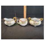 Vtg Imperial Austria Creamer, Sugar & Teacup