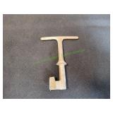 Vtg Bird Brass T-Handle Water Meter Key #338