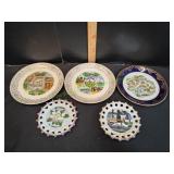 (5) Vtg Decorative Plates