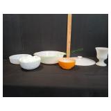 Vtg Fire King Bowls, Milk Glass Bowls & More