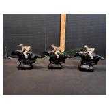 (3) Vtg Avon Pony Express Collectible Bottles