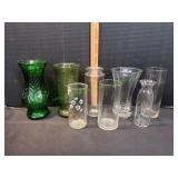 Vtg Glass Vases