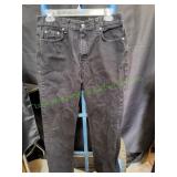 George Black Denim Jeans, Sz 31x30