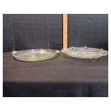 (2) Mikasa Glass Serving Platters