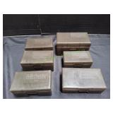 (6) Midway Ammo Plastic Storage Cases