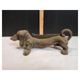 Cast Iron Dachshund Dog Boot Scraper / Doorstop