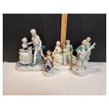 Vtg Porcelain Victorian Courting Figures & More