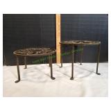(2) Metal Plant Stands