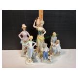 (5) Vtg Porcelain Figurines