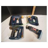 Ryobi 4pc Cordless Power Tool Set