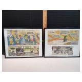 (2) Framed Comic Strips