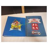 Sports Pages Notebook w/ Album of Trading Cards