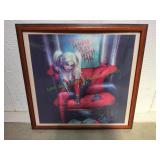 Large Framed Harley Quinn Print