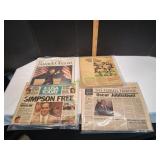 Vtg Simpson Free & More Newspapers