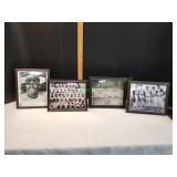 (4) Framed Baseball Prints