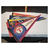 (6) Sports Felt Pennants