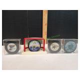 (4) Collectible Hockey Pucks