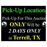 PICKUP LOCATION IS IN TERRELL, TEXAS