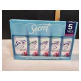 Secret 5pk Powder Fresh Antiperspirant/Deodorant