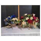 (2) Decorative Faux Floral Arrangements