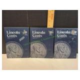 (3) Lincoln Cents Whitman Coin Folders