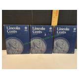 (3) Lincoln Cents Whitman Coin Folders