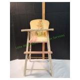 Vtg Doll High Chair