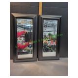 (2) Decorative Framed Wall Mirrors