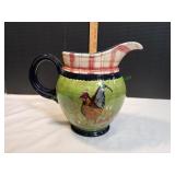 Stonehouse Farm Collection Rooster Pitcher