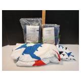 Crib Rail Covers & Airplane Sheet Set