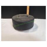 Vtg Wooden Carousel Poker Chip Set w/ Cover