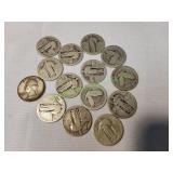 (14) Standing Liberty Quarters