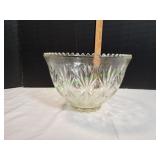 Vtg Hazel-Atlas Lexington Pattern Punch Bowl