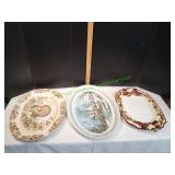 (3) Vtg Turkey Serving Platters