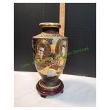 Vtg 14" Japanese Satsuma Vase