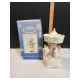 Porcelain Treasures Revolving Musical Carousel