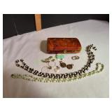 Vtg Necklaces & Earrings in Lucite Cocktail Purse