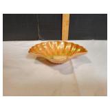 Vtg Fire King Peach Luster Shell Dish