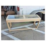 Wood / Glass Sofa Table