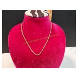 Classic Gold-Plated rope Chain Necklace