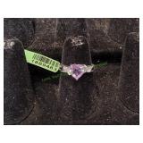 Sterling Sliver Heart Shaped Purple Stone Ring
