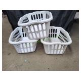(3) Sterilite 53L Laundry Baskets