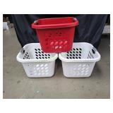 (3) Sterilite Ultra 53L Laundry Baskets