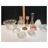 Cambridge Glass Bowl, Candle Holders & More
