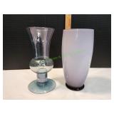 (2) Glass Vases