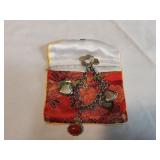 Vtg Multiple Heart Shaped Charm Bracelet