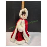 Vtg 16" Holiday Porcelain Doll