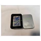 Vtg Ford Blue Scratch Zippo Lighter