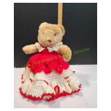 Teddy Bear w/ Crochet Dress