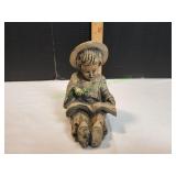 Vtg 5" Asian Chinese Boy Reading Figurine